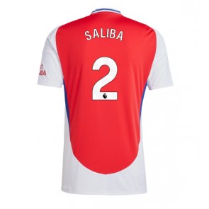 Arsenal William Saliba #2 Domaci Dres 2024-25 Kratak Rukavima